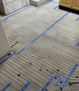 radiant floor heating strip