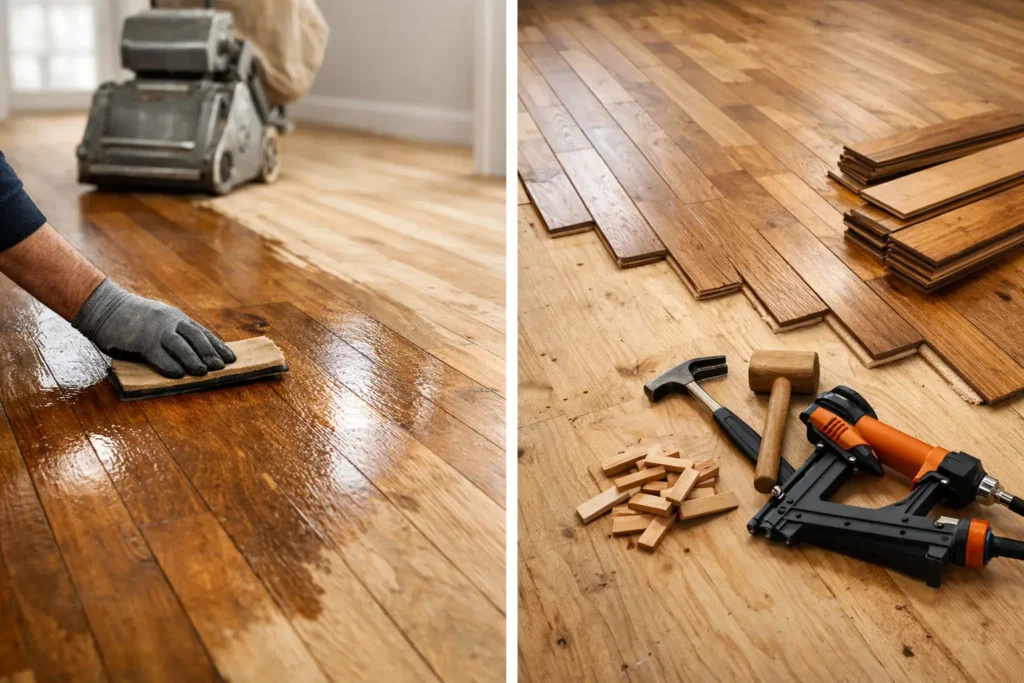 Refinishing vs Floor Replacement: Which Fits?