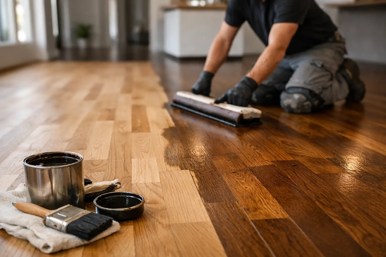 Hardwood Floor Staining Services That Last