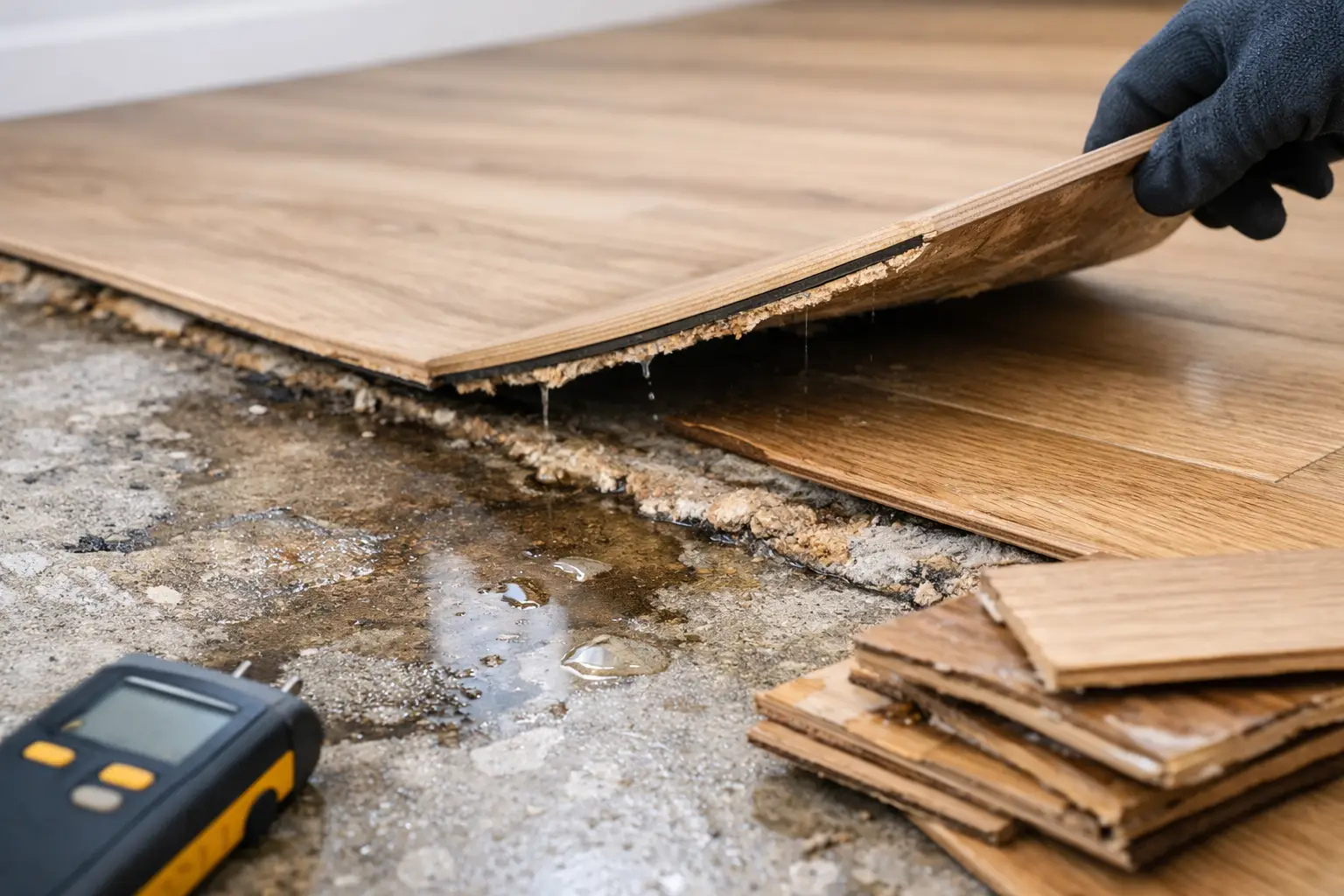 Does Subfloor Moisture Cause Flooring Failure?