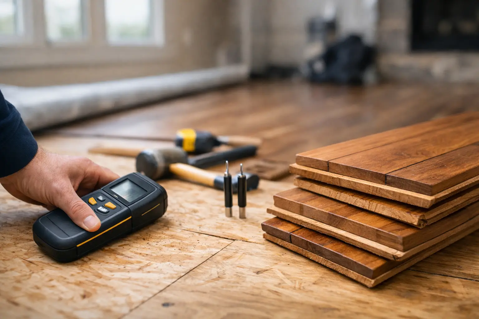 Moisture Testing Before Hardwood Installation